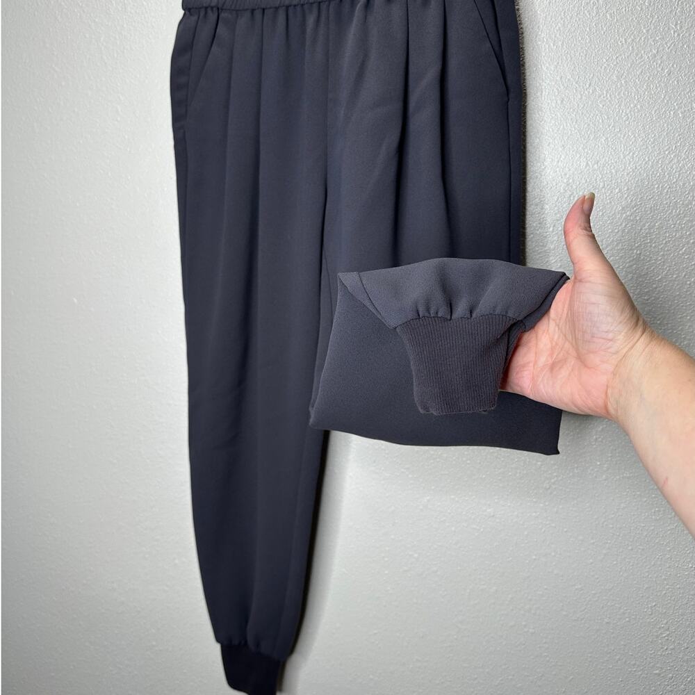 Joie Slate Pull On Elastic Waist Pocket Jogger Pants Cuffed Hem Small